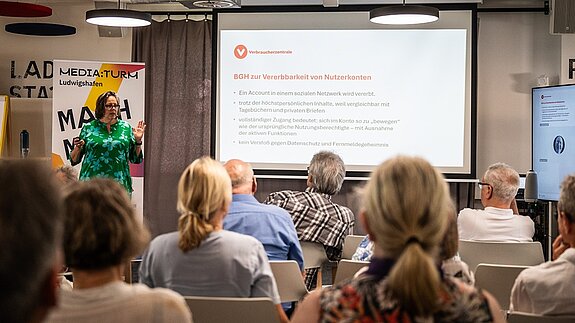 Publikum und Vortragende