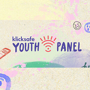 Grafik mit Text: klicksafe Youth Panel